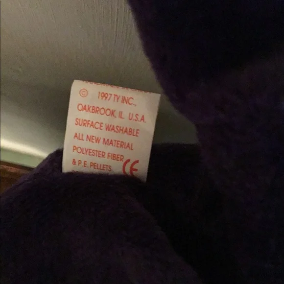 Princess Diana Commemorative Purple Plush Teddy Bear - Picture 7 of 7